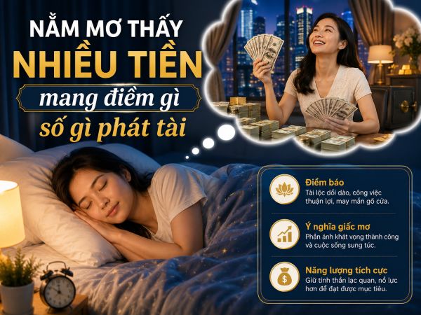 Nằm mơ thấy nhiều tiền mang điềm gì số gì phát tài