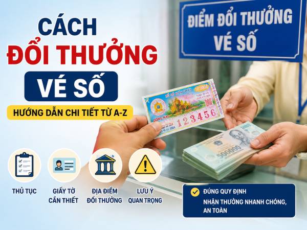 Cách đổi thưởng vé số, điều kiện thủ tục giấy tờ cần chuẩn bị