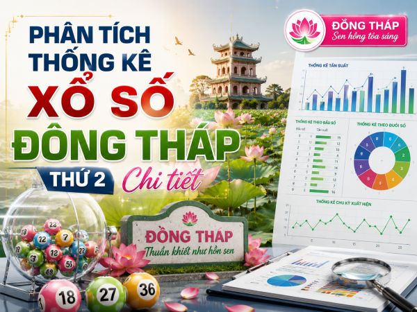 Phân tích thống kê xổ số Đồng Tháp thứ 2 chi tiết