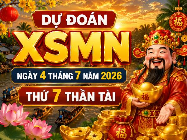 Dự đoán XSMN ngày 4 tháng 7 năm 2026 thứ 7 thần tài